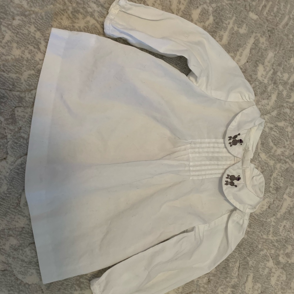 Janie and Jack poodle blouse